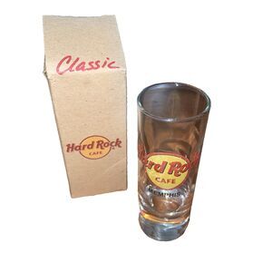 Hard Rock Cafe Memphis Shot Glass Shooter 4x1.5 in